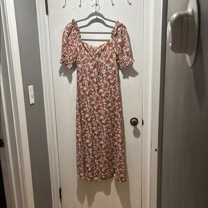New FAITHFULL THE BRAND Lennox floral midi dress